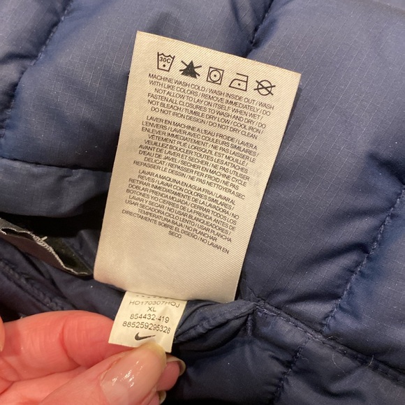 Nike NFL Team Apparel New England Patriots WITH FLAWS Reversible Puffy Vest XL - Picture 15 of 15